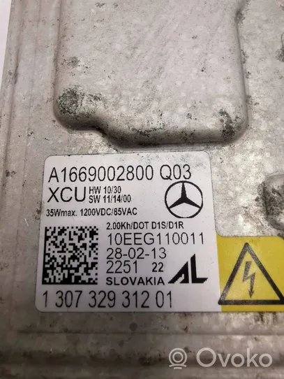 Mercedes-Benz GLK (X204) Moduł poziomowanie świateł Xenon A1669002800