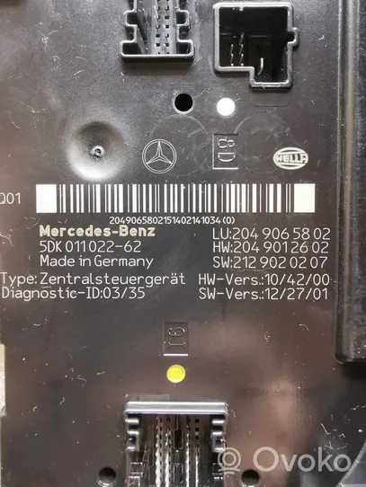 Mercedes-Benz GLK (X204) Unité de contrôle SAM 5DK01102262