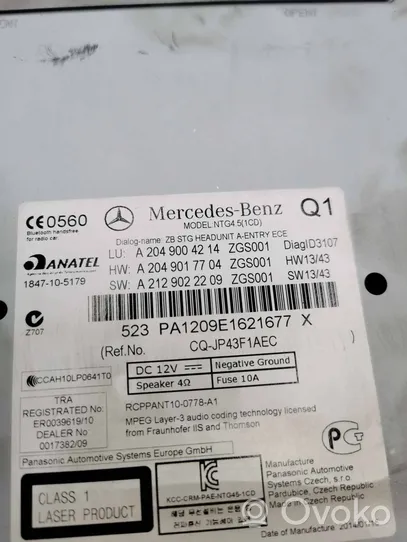 Mercedes-Benz GLK (X204) Moduł sterujący statecznikiem LED A2049004214