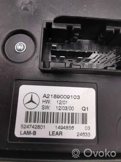 Mercedes-Benz GLK (X204) Moduł poziomowanie świateł Xenon A2189009103