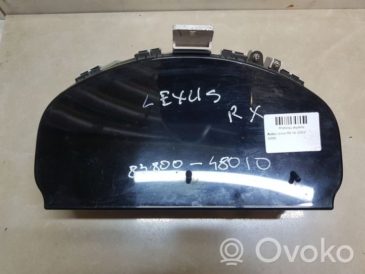 Lexus RX 300 Tachimetro (quadro strumenti) 8380048010