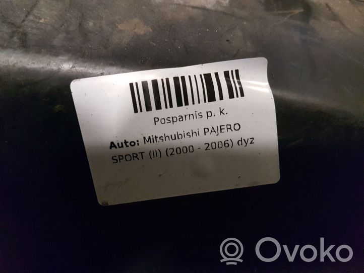 Mitsubishi Pajero Sport I Rivestimento paraspruzzi passaruota anteriore 