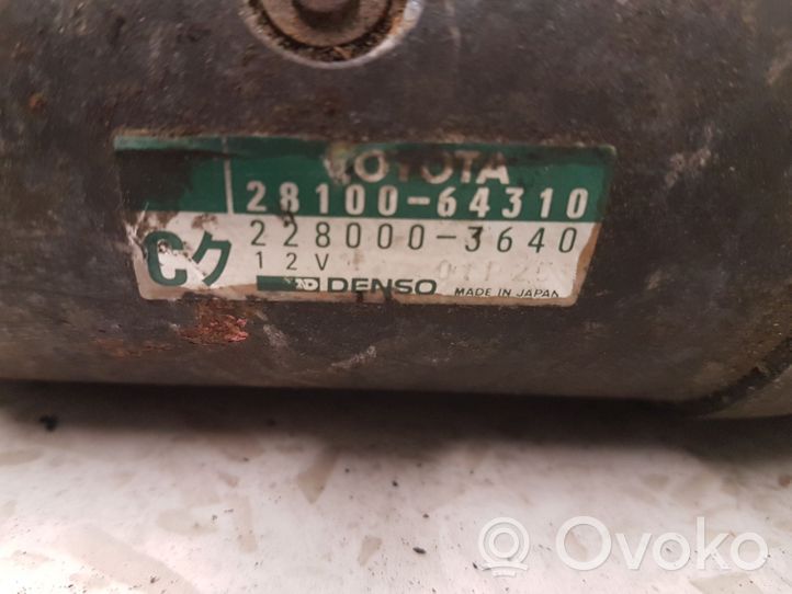 Toyota Carina T210 Démarreur 2810064310