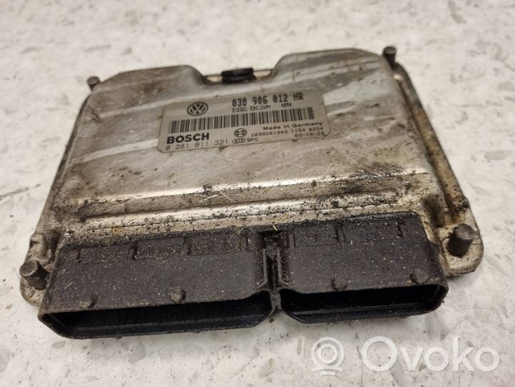 Skoda Fabia Mk1 (6Y) Komputer / Sterownik ECU i komplet kluczy 0281011321