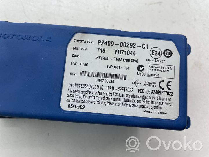 Toyota Auris 150 Moduł / Sterownik Bluetooth PZ40900292C1