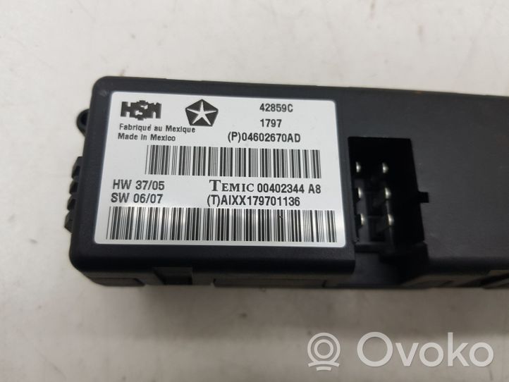 Chrysler 300 - 300C Seat heating relay 04602670AD