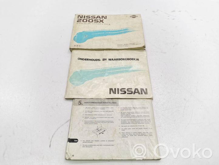 Nissan 200 SX Libretto di servizio dei proprietari 0M0G0S13G0