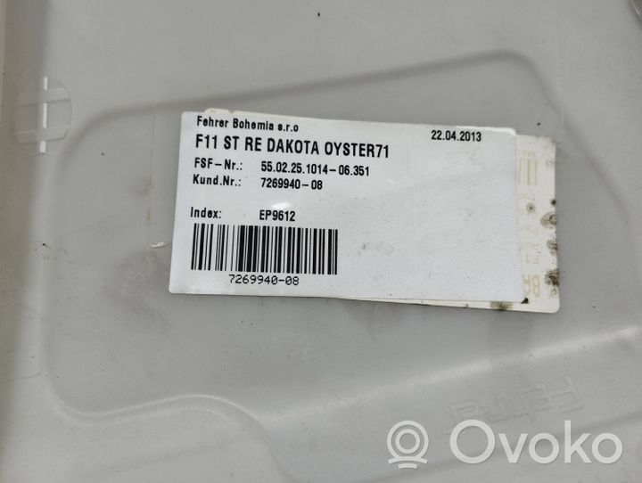 BMW 5 F10 F11 Osłona górna fotela tylnego 7269940