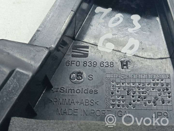 Seat Arona Listwa / Uszczelka szyby drzwi tylnych 6E0839638