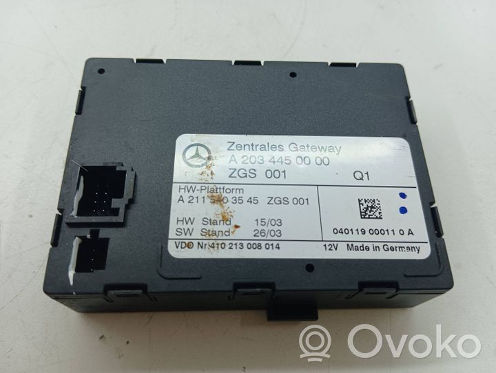 Mercedes-Benz C W203 Modulo di controllo accesso A2115403545