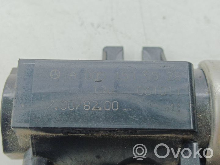 Mercedes-Benz B W245 Electrovanne Soupape de Sûreté / Dépression A0051535528