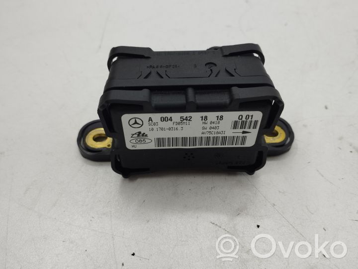 Mercedes-Benz ML W164 Sensore di imbardata accelerazione ESP A0045421818