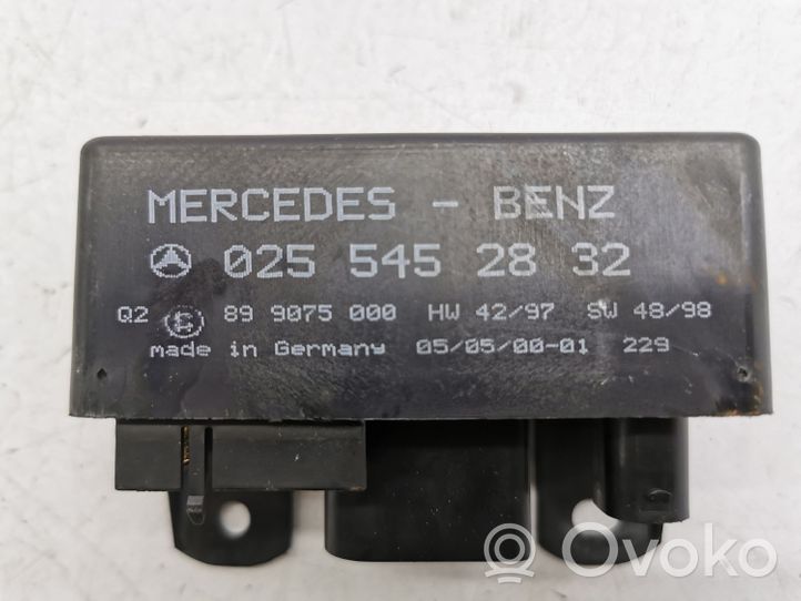 Mercedes-Benz A W168 Relais de bougie de préchauffage 0255452832