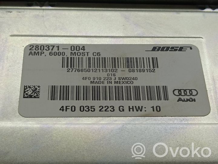 Audi A6 S6 C6 4F Garso stiprintuvas 4F0035223