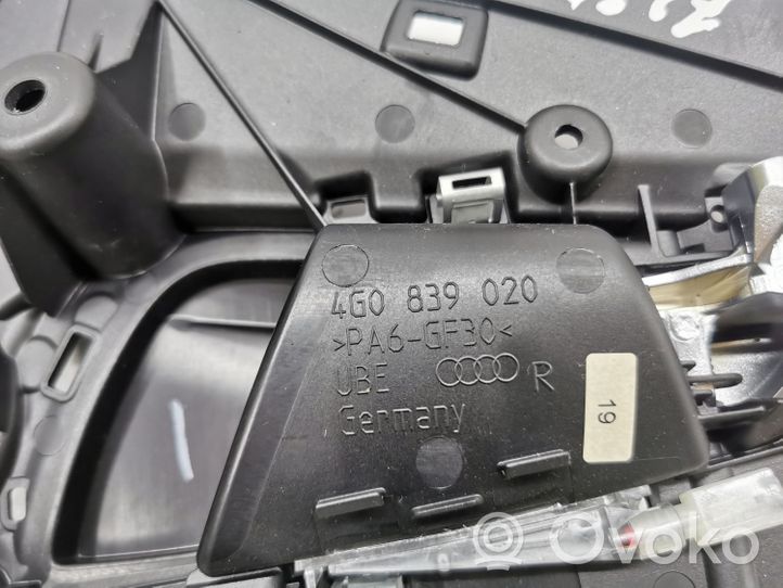 Audi A6 S6 C7 4G Klamka wewnętrzna drzwi tylnych 4G0839020