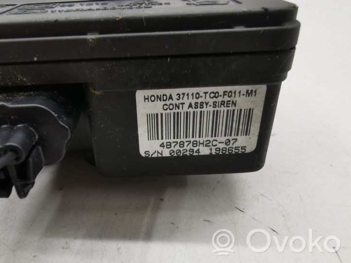Honda Accord Alarmes antivol sirène 37110TC0