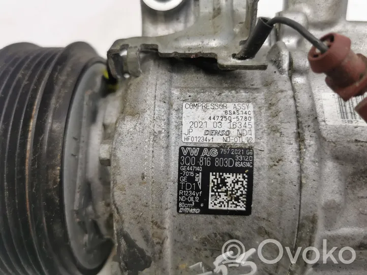 Volkswagen Tiguan Compressore aria condizionata (A/C) (pompa) 3Q0816803D