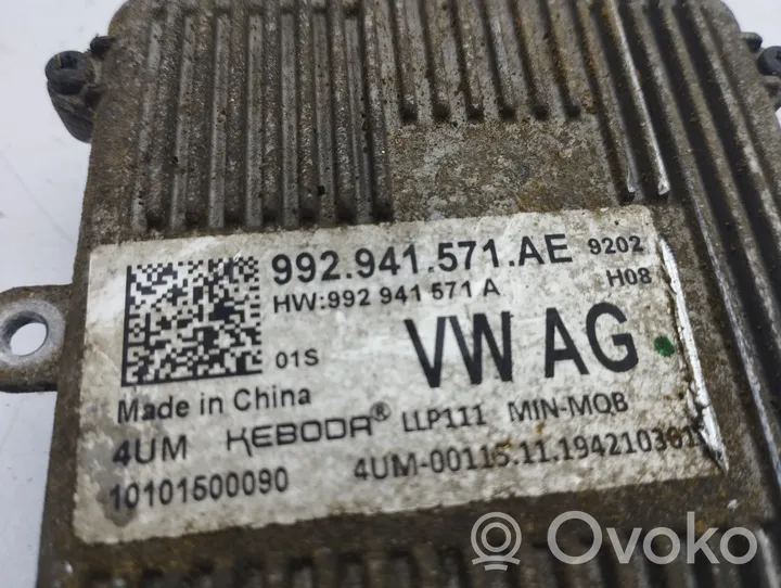 Volkswagen Golf VIII Module de contrôle de ballast LED 992941571