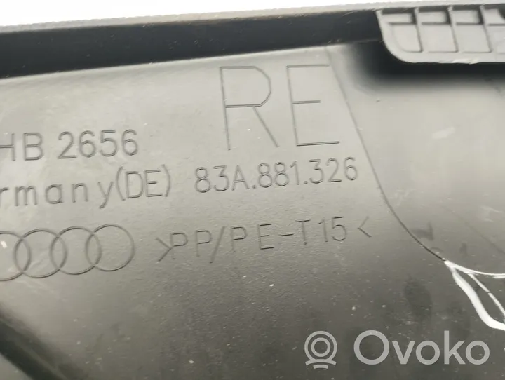 Audi Q3 F3 Istuimen verhoilu 83A881326