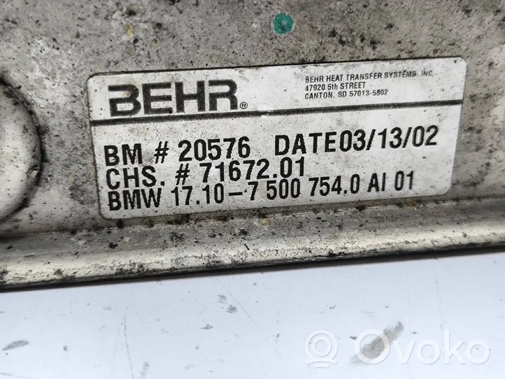 BMW X5 E53 Chłodnica oleju skrzyni 7500754