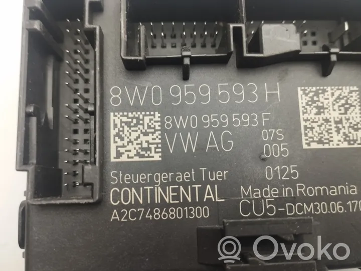 Audi A5 Durvju vadības bloks 8W0959593H