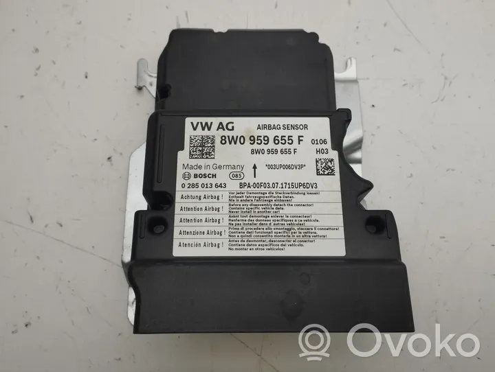 Audi A5 Module de contrôle airbag 8W0959655F