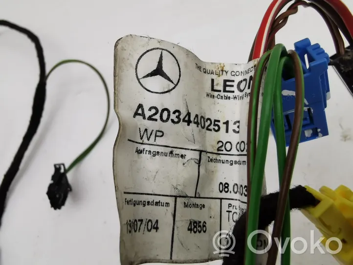 Mercedes-Benz C W203 Faisceau de câblage de porte avant A2034402513