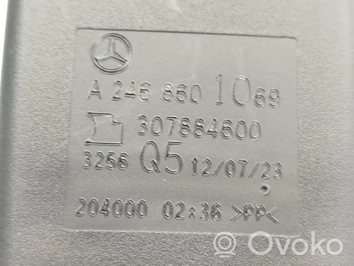 Mercedes-Benz B W246 W242 Fibbia della cintura di sicurezza posteriore A2468601069