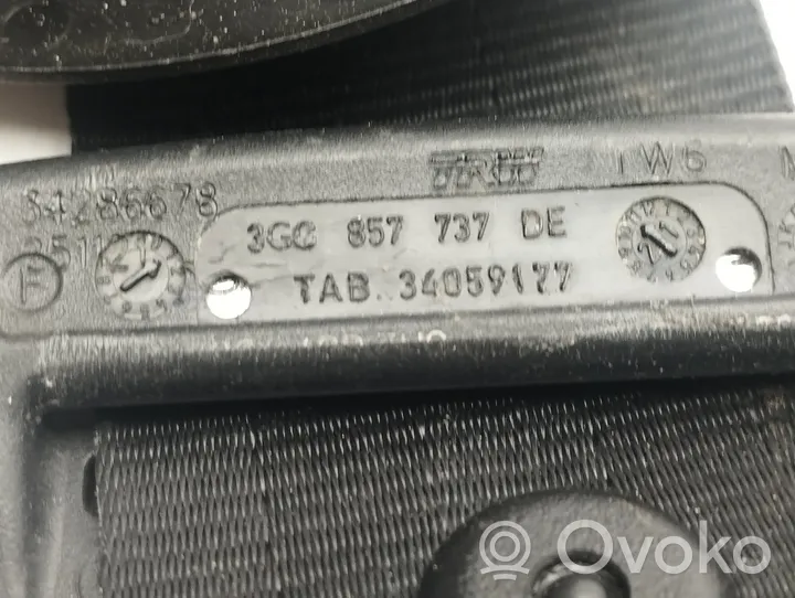Volkswagen Golf VIII Pas bezpieczeństwa fotela przedniego 3G0857737DE