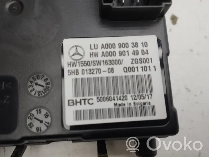 Mercedes-Benz E W213 Centralina aria condizionata/riscaldamento A0009003810