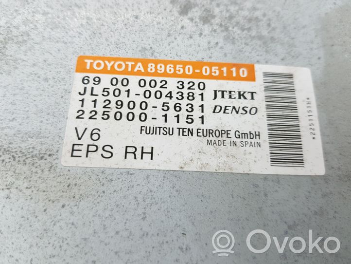 Toyota Avensis T270 Moduł / Sterownik wspomagania kierownicy 8965005110