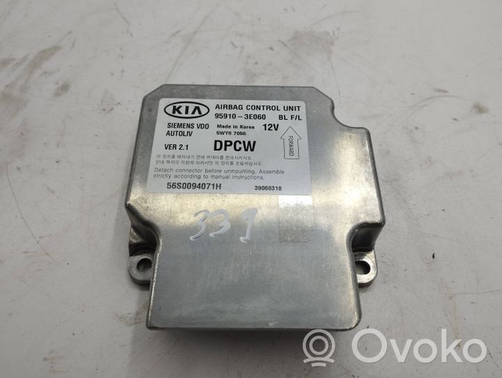 KIA Sorento Module de contrôle airbag 959103E060