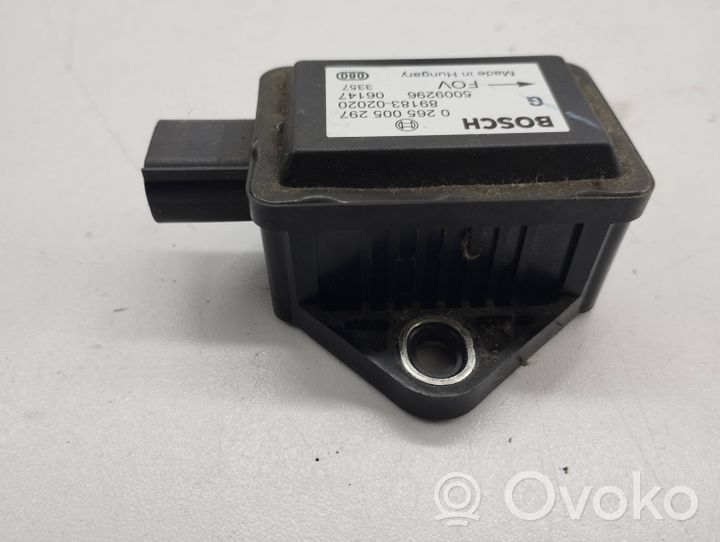 Toyota Corolla Verso AR10 ESP (elektroniskās stabilitātes programmas) sensors (paātrinājuma sensors) 0265005297