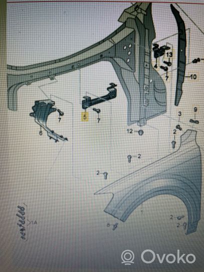 Audi Q8 Supporto di montaggio del parafango 