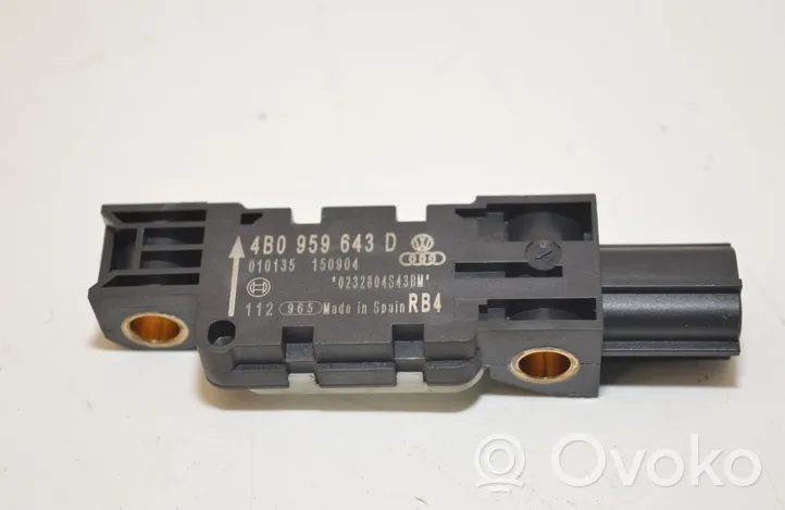 Audi A3 S3 8P Sensor impacto/accidente para activar Airbag 010135150904