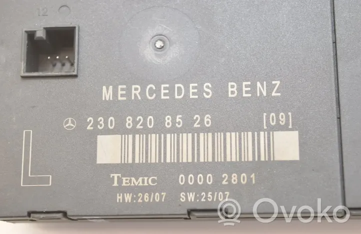 Mercedes-Benz SL R230 Durų elektronikos valdymo blokas 00002801