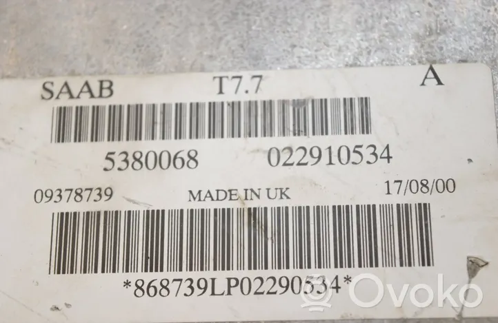 Saab 9-3 Ver1 Sterownik / Moduł ECU 022910534