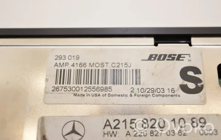 Mercedes-Benz CL C215 Amplificatore A2158201089