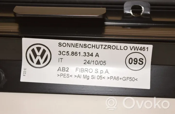 Volkswagen PASSAT B6 Rear door sun blind/shade 3C5861334A