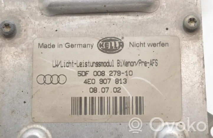 Audi A8 S8 D3 4E Xenon-valojen ohjainlaite/moduuli 5DF008279-10