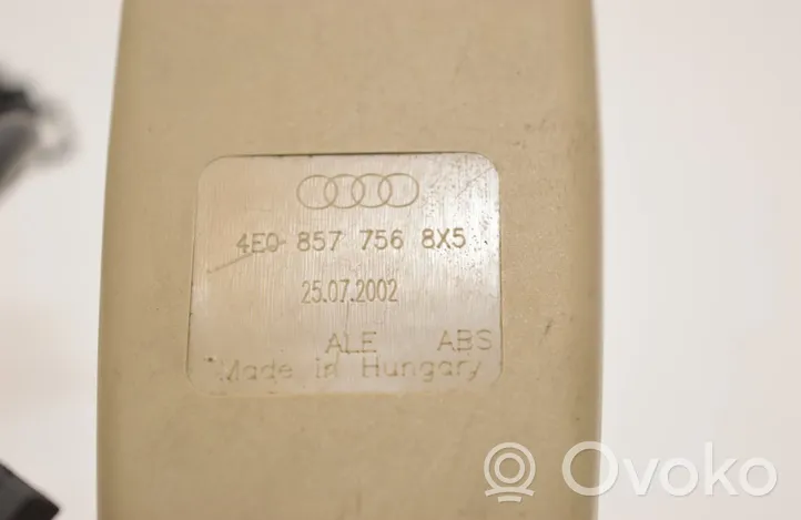 Audi A8 S8 D3 4E Etuistuimen turvavyön solki 4E0857756