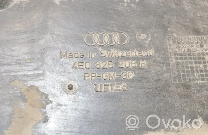 Audi A8 S8 D3 4E Боковая нижняя защита 4E0825205B