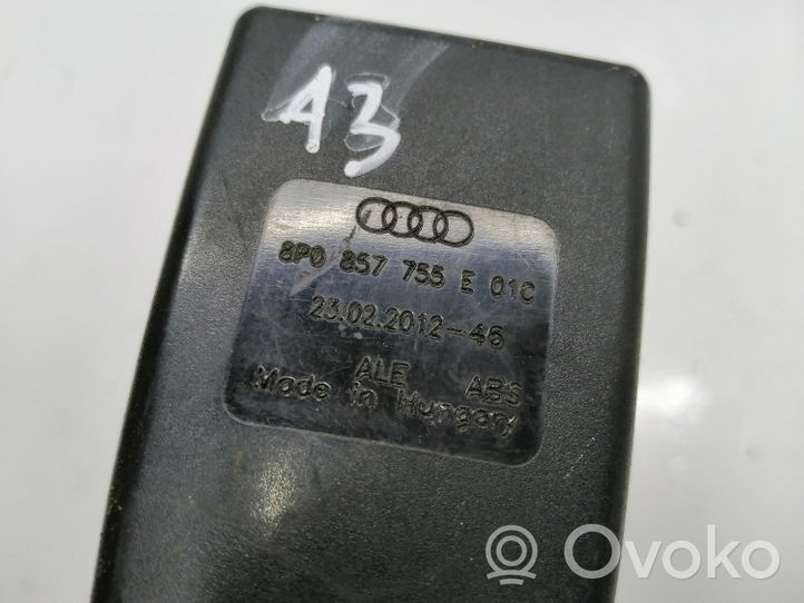 Audi A3 S3 A3 Sportback 8P Klamra przedniego pasa bezpieczeństwa 8P0857755E