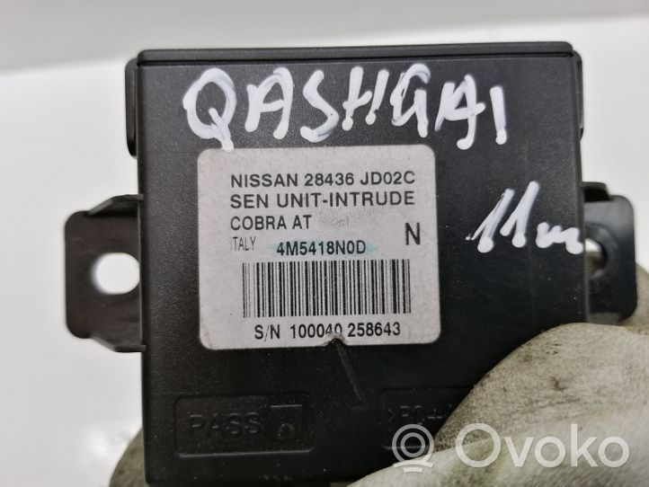 Nissan Qashqai+2 Sterownik / Moduł alarmu 28436JD02C