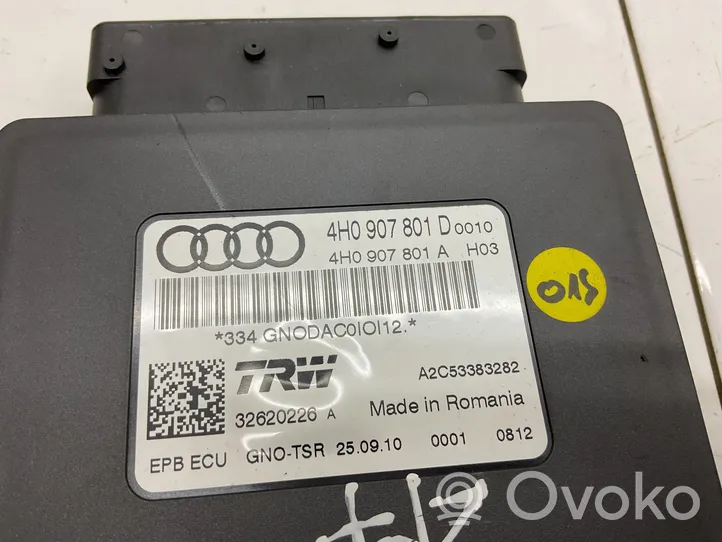 Audi A7 S7 4G Module de commande de frein à main 4H0907801D