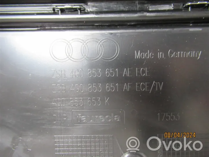 Audi A6 S6 C7 4G Grille calandre supérieure de pare-chocs avant 4G0853651AE