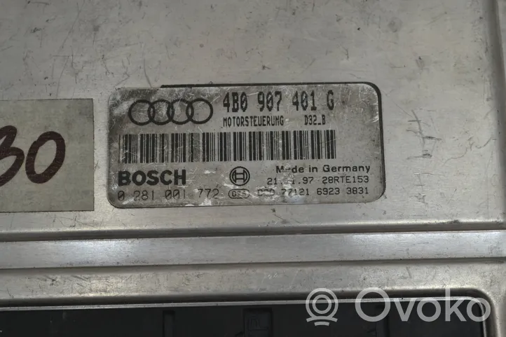 Audi A6 S6 C5 4B Sterownik / Moduł ECU 4B0907401G