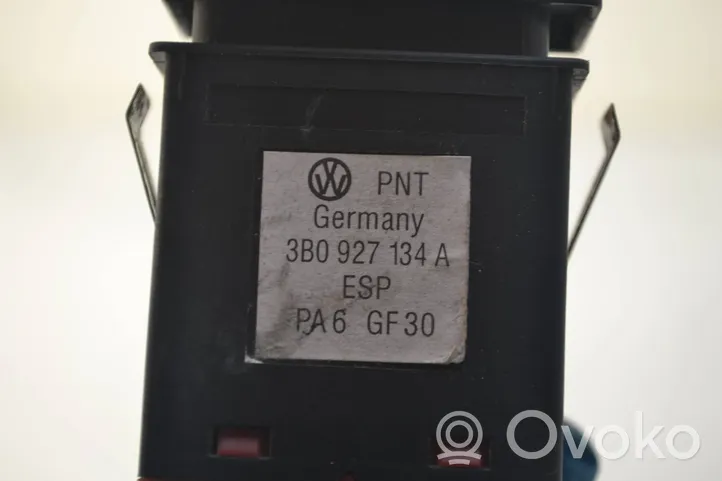Volkswagen PASSAT B5 Interruttore ESP (controllo elettronico della stabilità) 3B0927134A