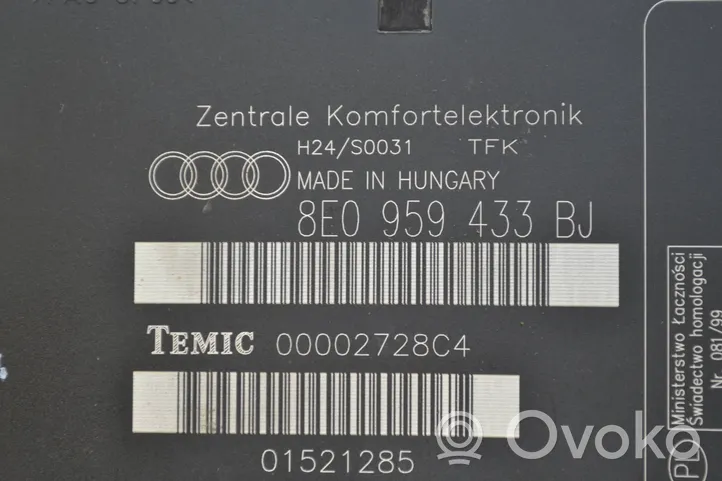 Audi A4 S4 B7 8E 8H Modulo comfort/convenienza 8E0959433BJ