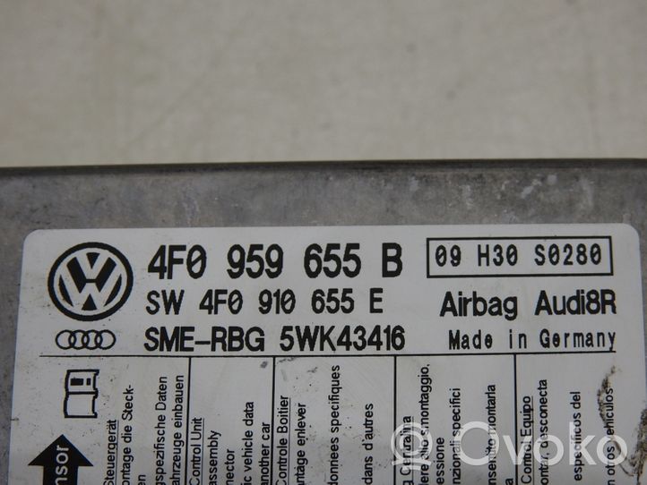 Audi A6 S6 C6 4F Centralina/modulo airbag 4F0959655B
